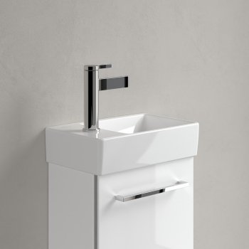 Раковина подвесная Villeroy & Boch Avento, прямоугольный, 36×22 см, отверстие под смеситель слева, белый
